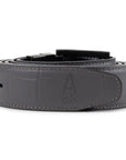 GRAY EMBOSSED ALLIGATOR BELT