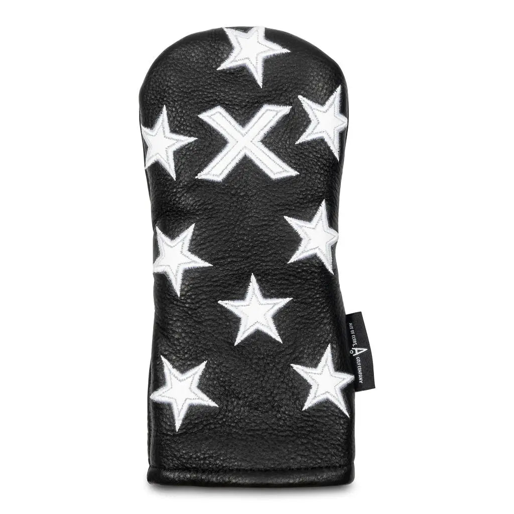 BLACK DANCING STARS HYBRID HEADCOVER Ace of Clubs Golf Co.
