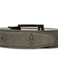 GRAY SUEDE PYTHON BELT