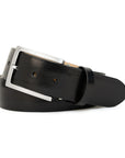 BLACK CALFSKIN CUSTOM BELT