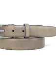 GREY CALFSKIN BELT