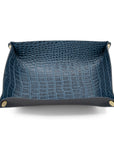 DENIM ALLIGATOR VALET TRAY