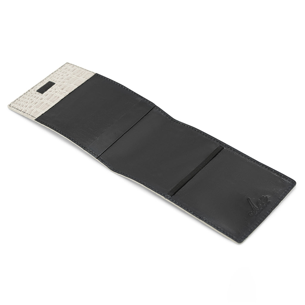 PLATINUM ALLIGATOR GENUINE LEATHER GOLF SCORECARD HOLDER – Ace of