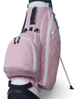 PINK GINGHAM WOOL STAND BAG