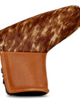 HAIRY COWHIDE LEATHER PUTTER HEADCOVER