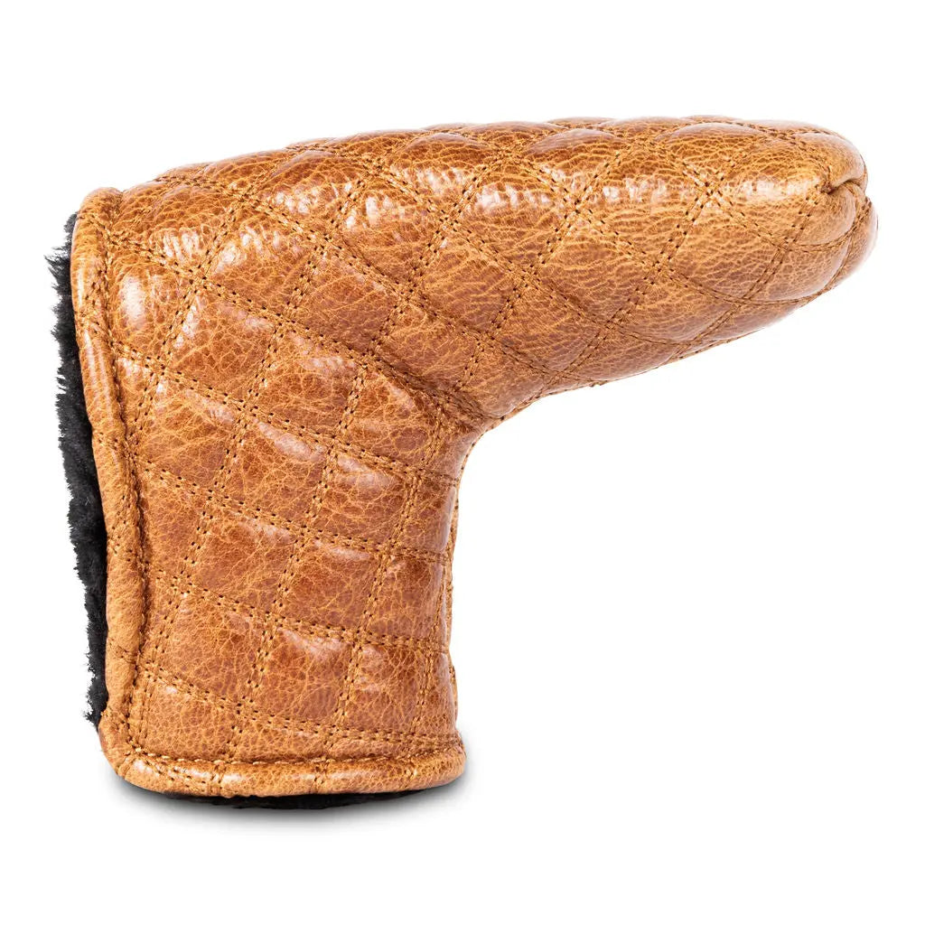 BROWN QUILTED PUTTER HEADCOVER