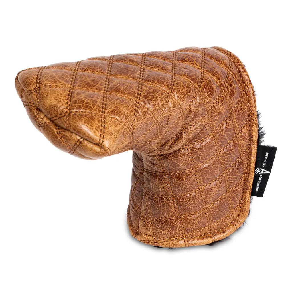 BROWN QUILTED PUTTER HEADCOVER