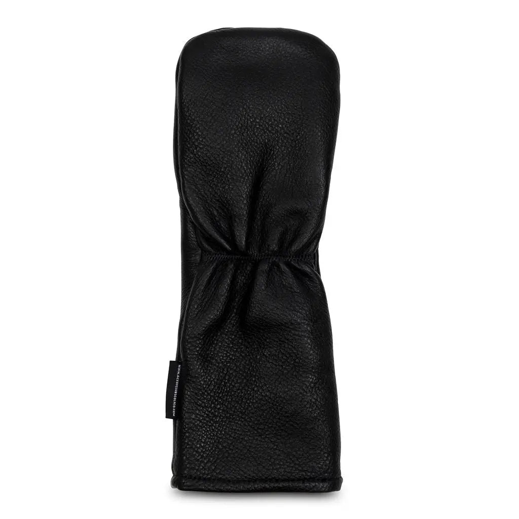 THREE - BLACK LEATHER FW WOOD HEADCOVER
