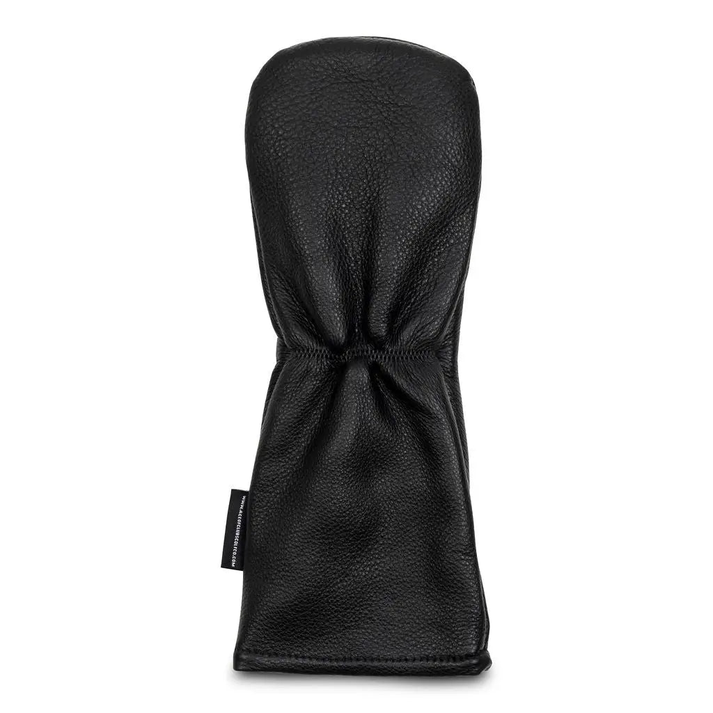 THREE - BLACK LEATHER FW WOOD HEADCOVER