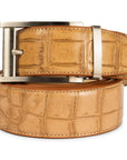 TAN ALLIGATOR BELT
