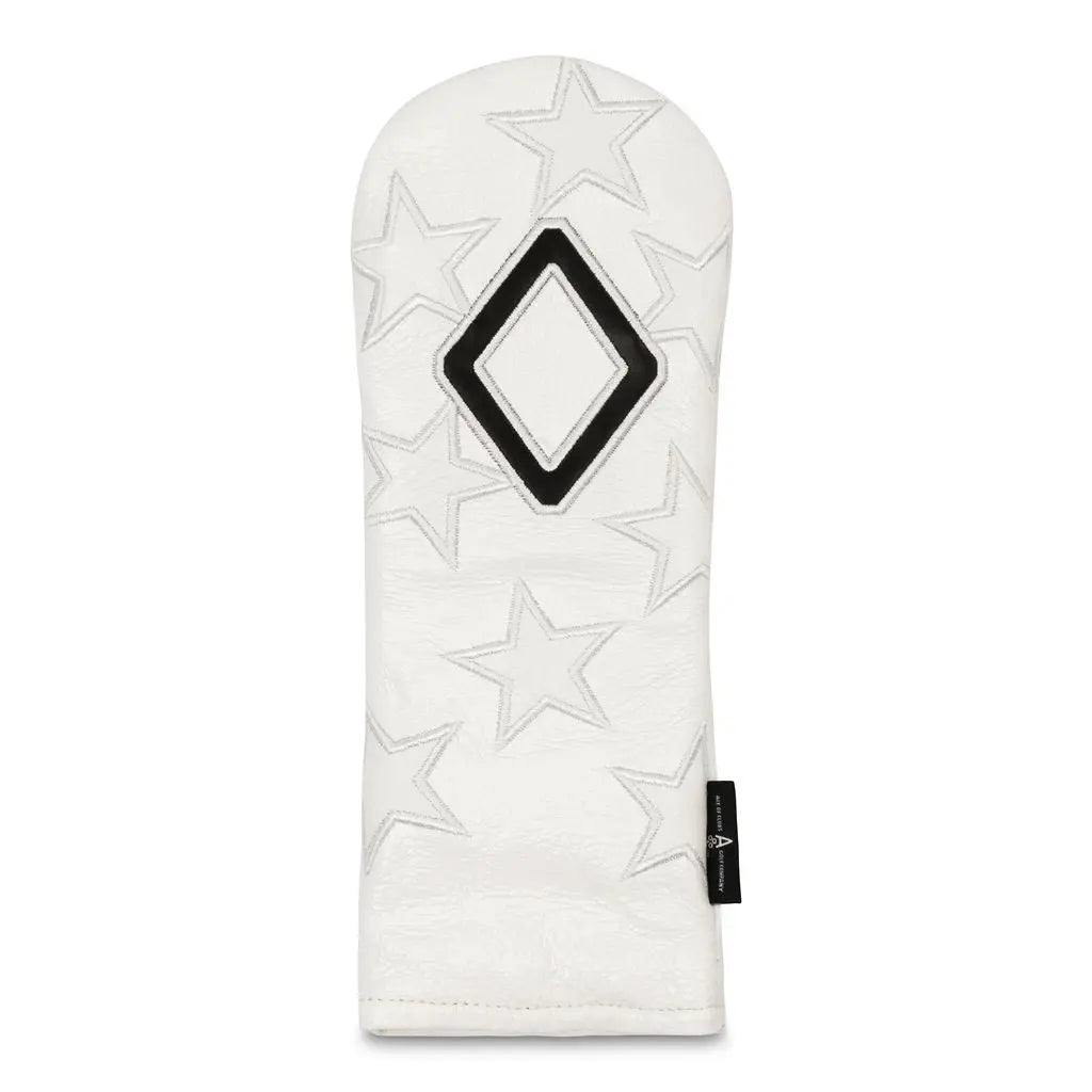 WHITE DANCING STARS FW HEADCOVER