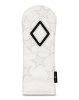 WHITE DANCING STARS FW HEADCOVER
