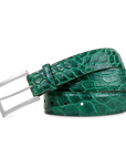 GREEN ALLIGATOR CUSTOM BELT