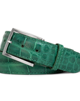 GREEN ALLIGATOR CUSTOM BELT