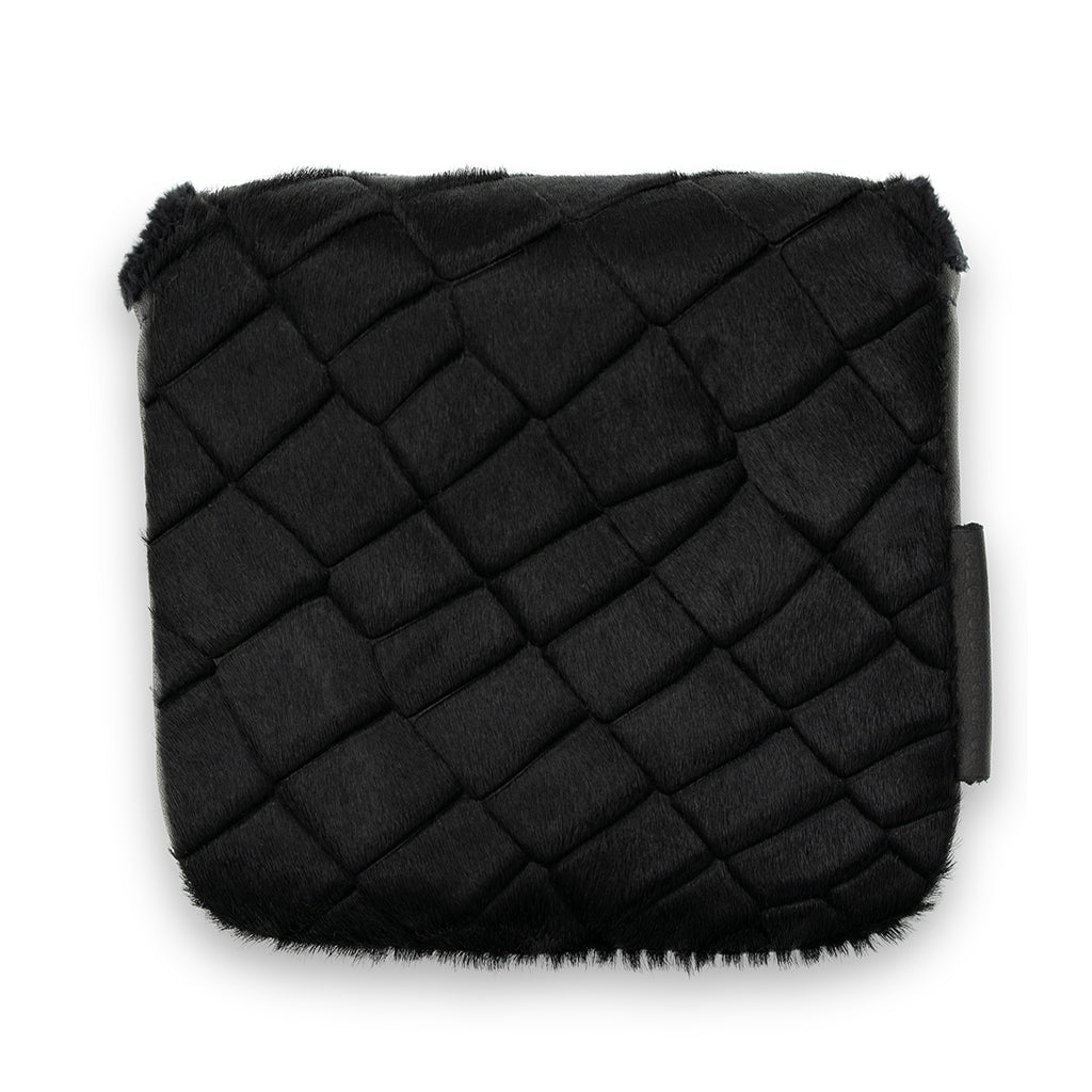 HAIRY COWHIDE BLACK ALLIGATOR XL MALLET PUTTER HEADCOVER | MADE IN