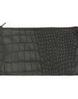 BLACK ALLIGATOR CASH BAG