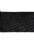 BLACK HAIRY ALLIGATOR CASH BAG