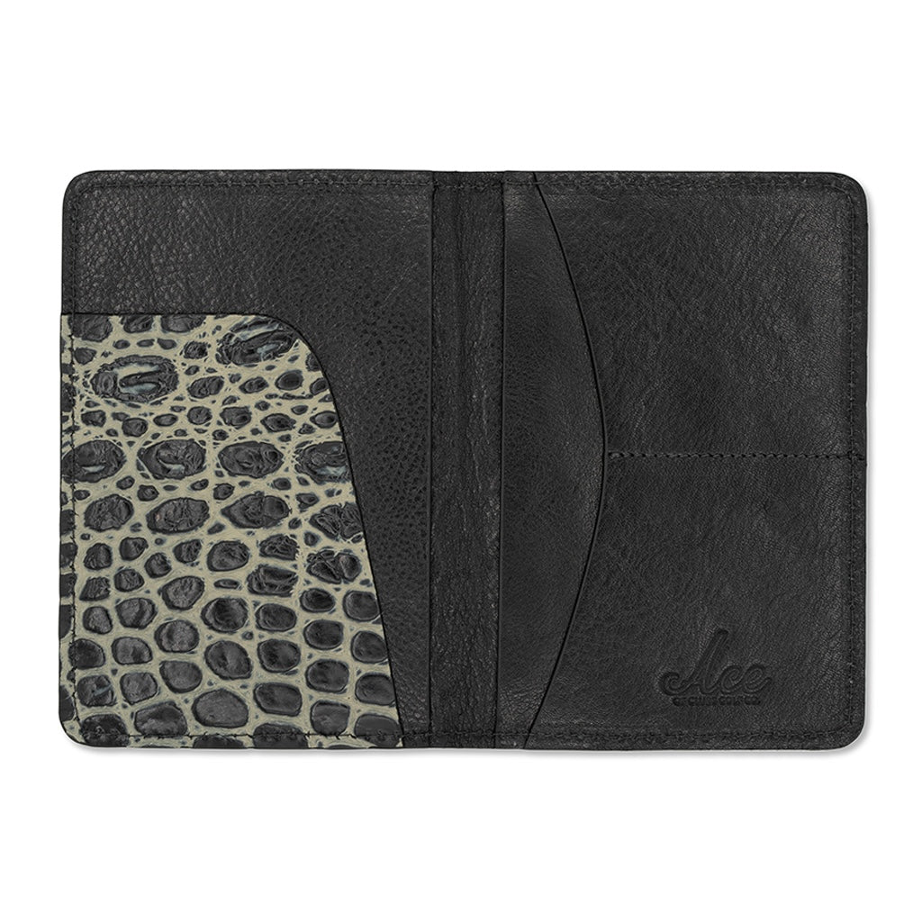 OBSIDIAN ALLIGATOR PASSPORT COVER