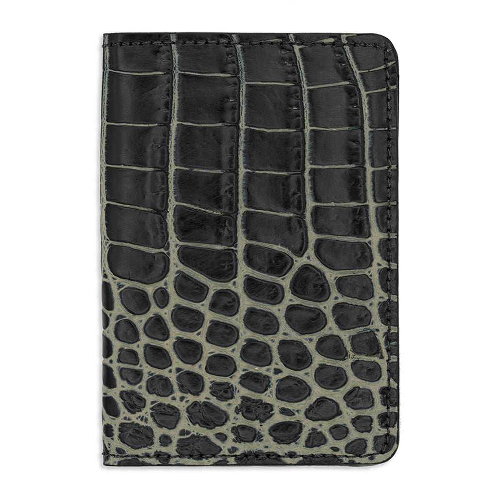 OBSIDIAN ALLIGATOR PASSPORT COVER