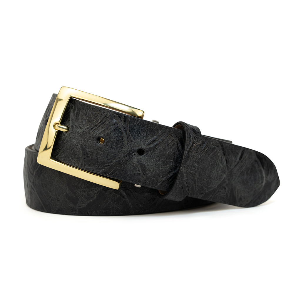 Charcoal Arapaima Genuine Calfskin Leather Golf Belt | Ace of