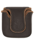 CHOCOLATE LEATHER CUSTOM MALLET PUTTER HEADCOVER