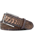 COGNAC BUFFED OSTRICH BELT
