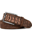 COGNAC BUFFED OSTRICH BELT