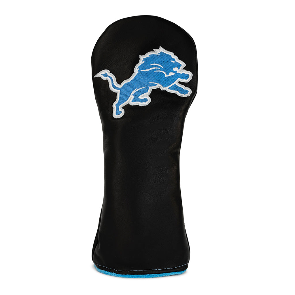 Lions Black Genuine Leather Golf Headcover | Made in the USA – Ace