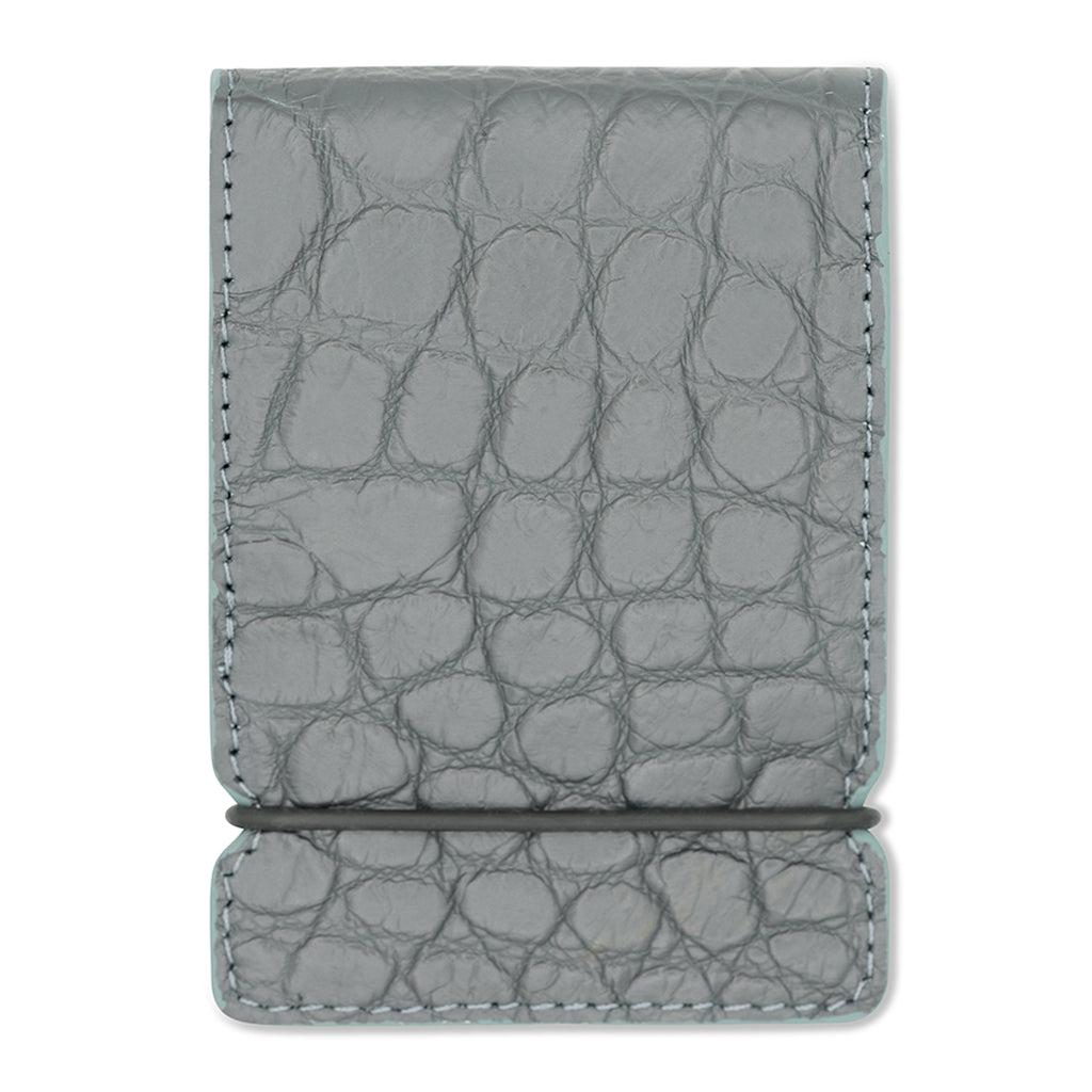 Gray Genuine Alligator Skin Cash Cover Golf Wallet – Ace of Clubs