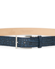 INDIGO ALLIGATOR BELT