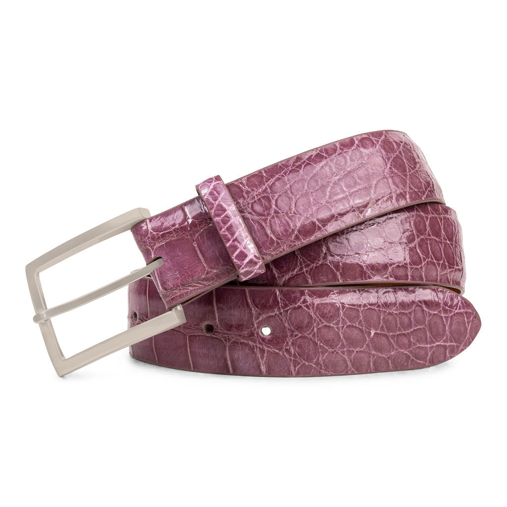 Lilac Alligator Genuine Leather Handmade in USA Golf Belt | Ace Lilac Alligator Genuine Leather Handmade in USA Golf Belt | Ace