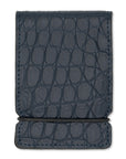 NAVY ALLIGATOR CASH COVER WALLET