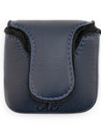 NAVY LEATHER CUSTOM MALLET PUTTER HEADCOVER