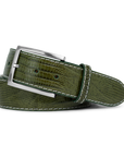 OLIVE LIZARD CUSTOM BELT