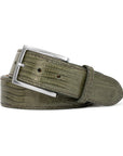 OLIVE LIZARD BELT