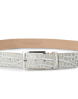 PEARL ALLIGATOR BELT