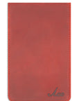 RED BASEBALL GLOVE LEATHER GOLF SCORECARD HOLDER
