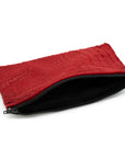 RED HAIRY ALLIGATOR CASH BAG