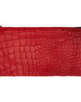 RED HAIRY ALLIGATOR CASH BAG