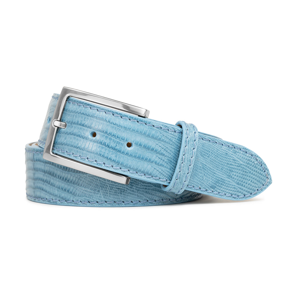 3236 Men\'s Replacement Belt Strap Cowhide Genuine Leather Light Blue Buy Light Blue Mens Belt Wide Casual Genuine Leather  main image 4