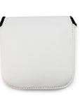 WHITE LEATHER CUSTOM MALLET PUTTER HEADCOVER