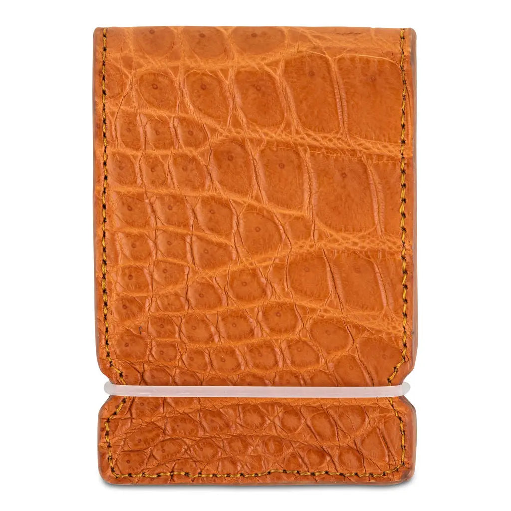 TAN ALLIGATOR CASH COVER - Premium Cash Cover from Ace of Clubs Golf Co. - Just $149.00! Shop now at Ace of Clubs Golf Company