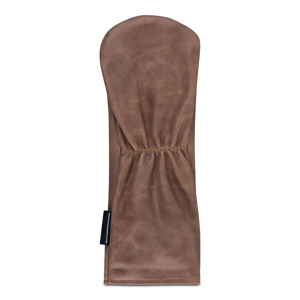 BROWN LEATHER FW HEADCOVER - Premium Wood Headcover from Ace of Clubs Golf Co. - Just $69.00! Shop now at Ace of Clubs Golf Company