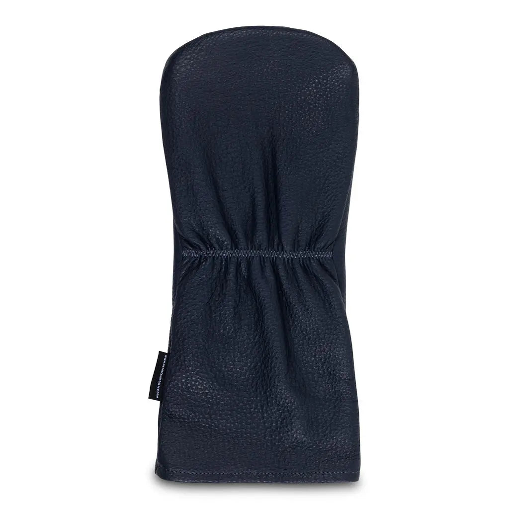 NAVY BLUE LEATHER HIT BOMBS DRIVER HEADCOVER