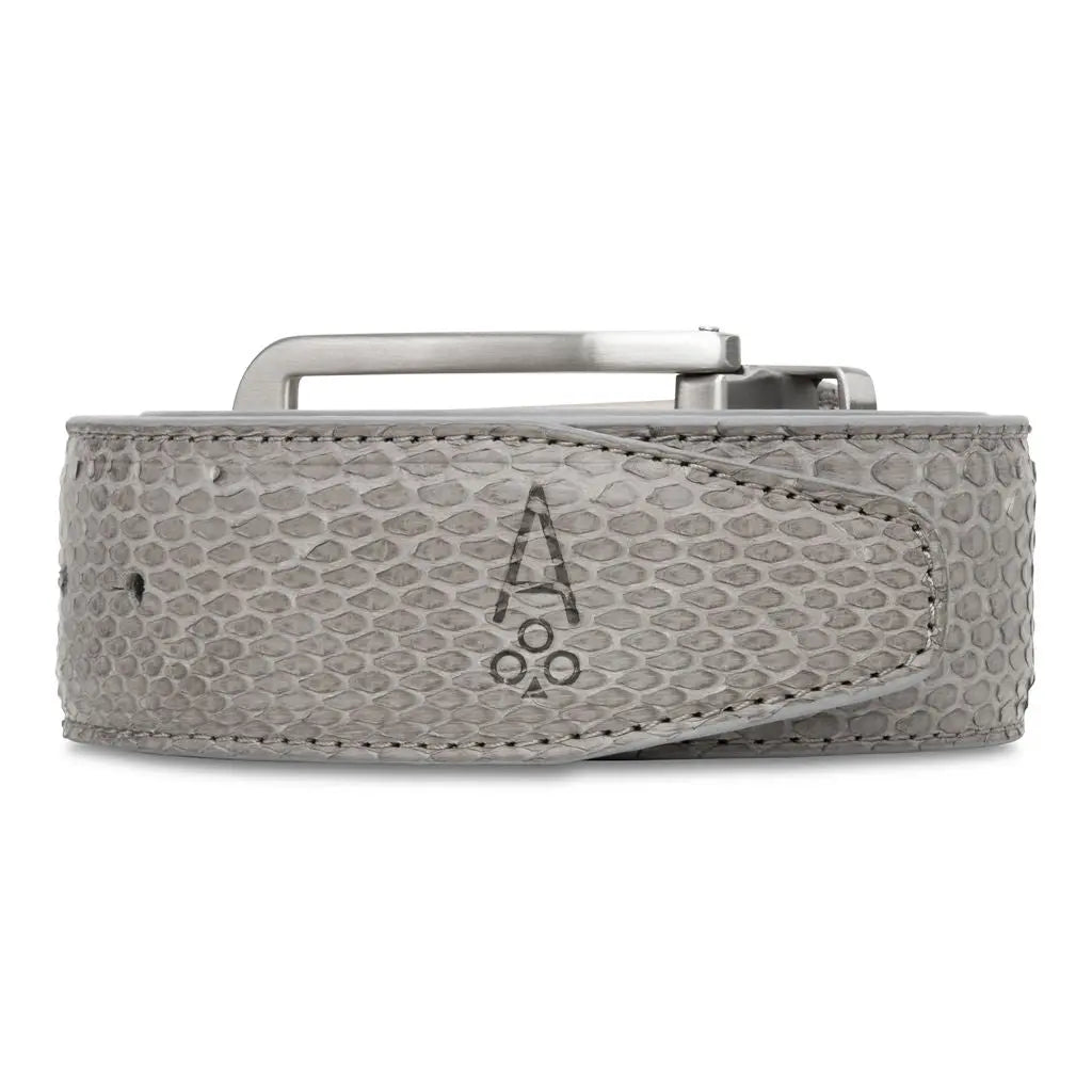 GRAY PYTHON - Premium Genuine Python Belt from Ace of Clubs Golf Co. - Just $199.00! Shop now at Ace of Clubs Golf Company
