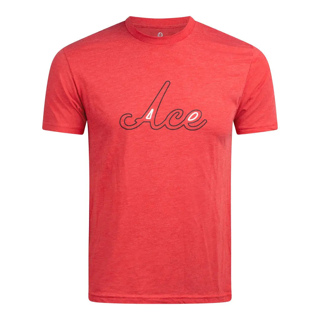 ACE T-SHIRT - RED - Premium T-Shirt from Ace of Clubs Golf Co. - Just $39.00! Shop now at Ace of Clubs Golf Company