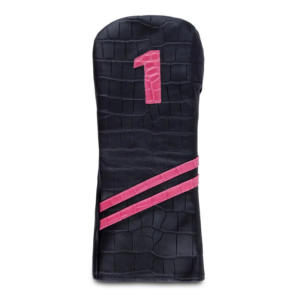 BLACK ALLIGATOR DRIVER HEADCOVER - Premium Driver Cover from Ace of Clubs Golf Co. - Just $89.00! Shop now at Ace of Clubs Golf Company