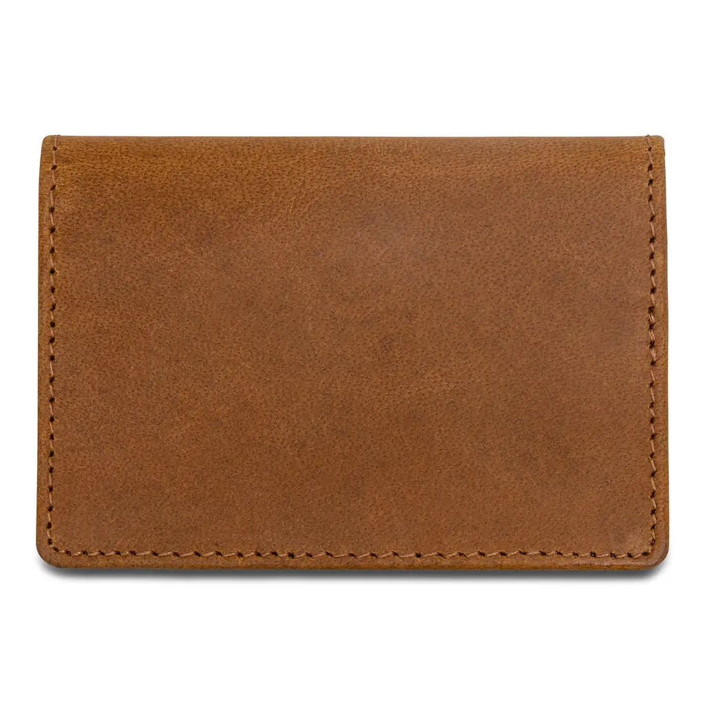 TAN LEATHER CARD CASE Ace of Clubs Golf Co.