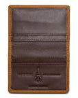 TAN LEATHER CARD CASE Ace of Clubs Golf Co.