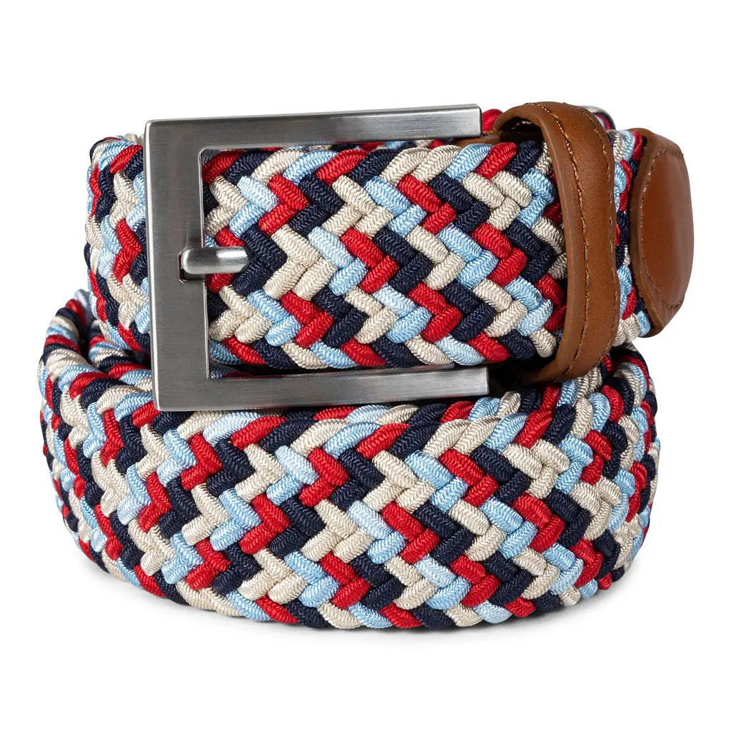 RED & BLUE GOLFKNIT BELT Ace of Clubs Golf Co.